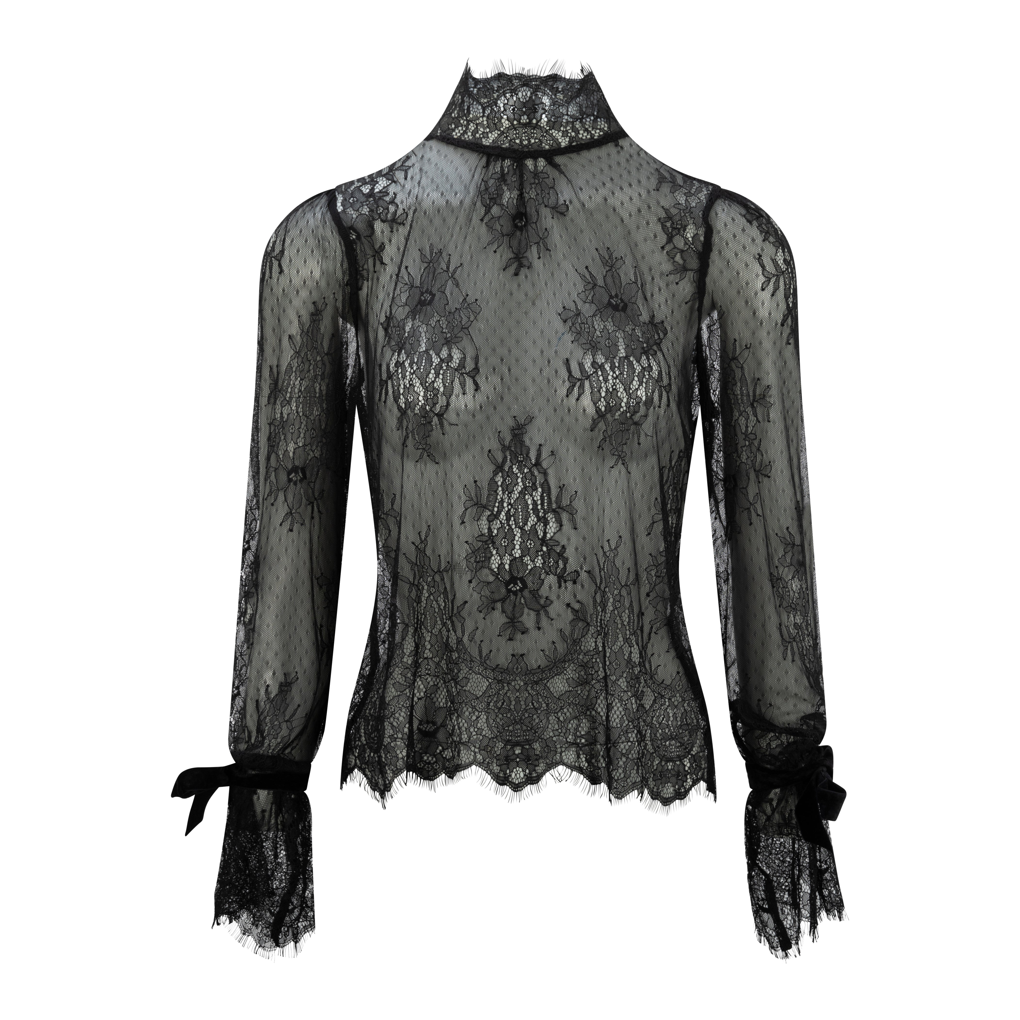 Ella Lace Blouse | Black – 3spiritofficial