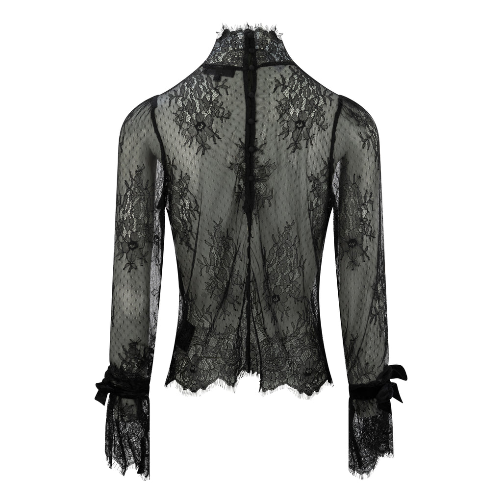 Ella Lace Blouse | Black