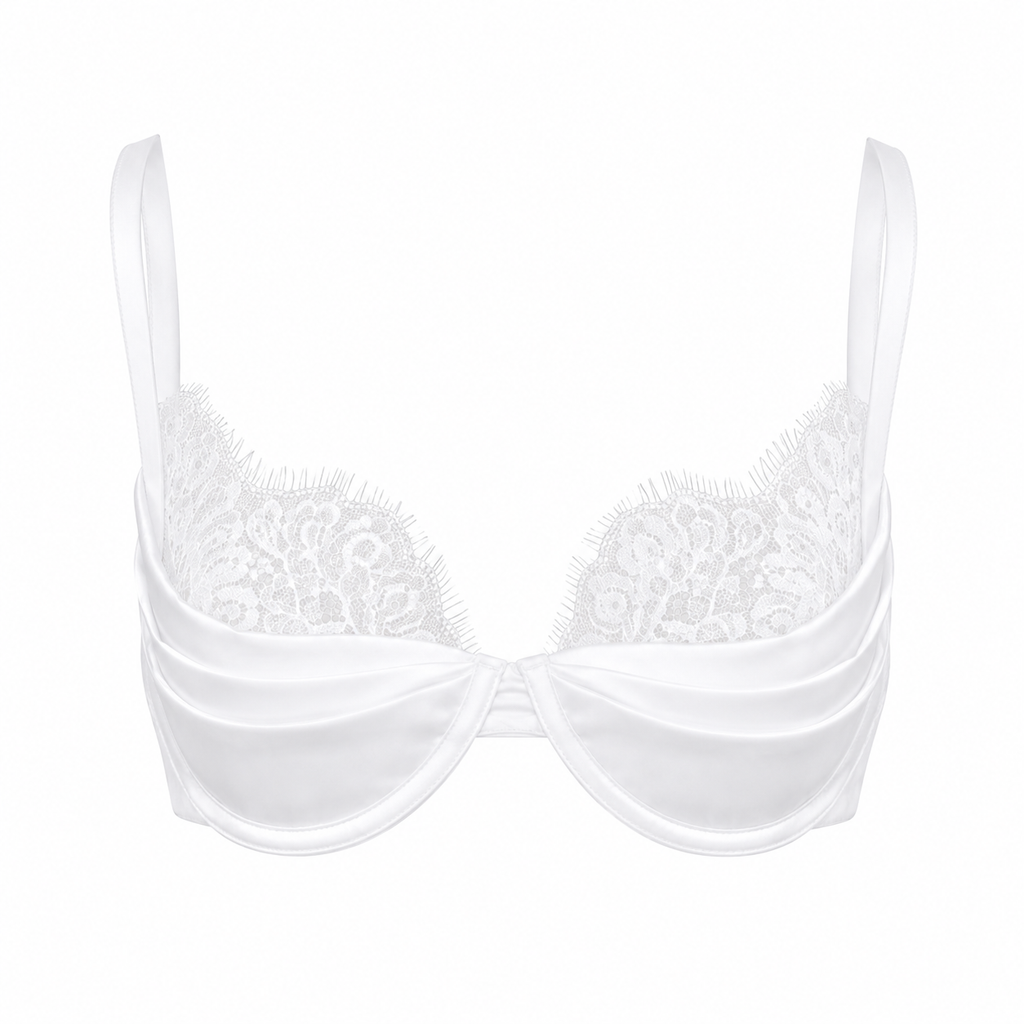 Noir Lace Bralette | White