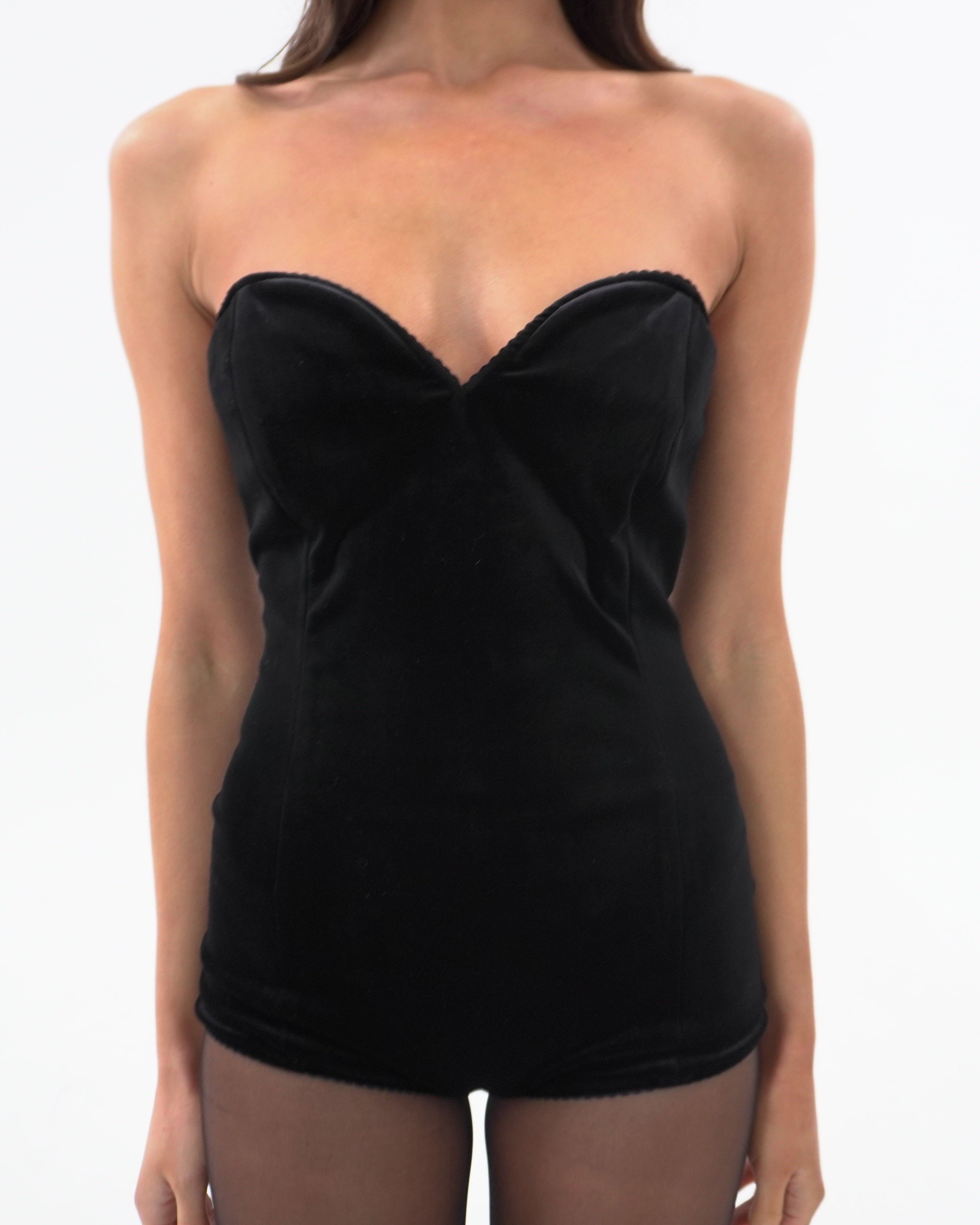 Icon Velvet Romper (Size 12)