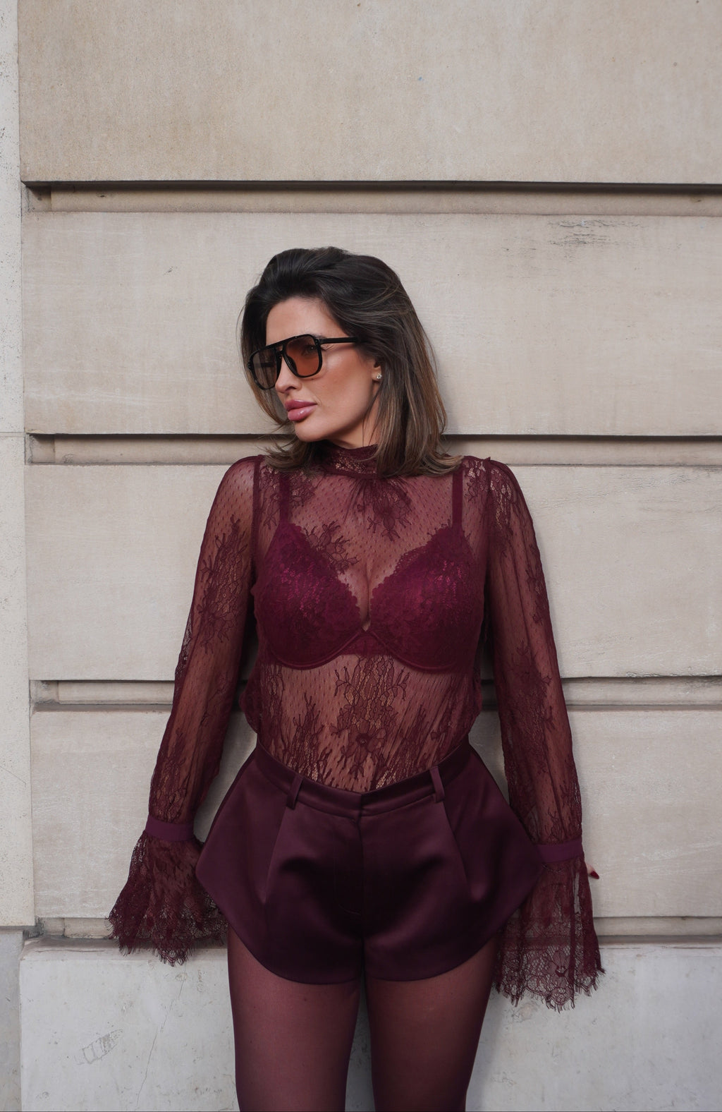 Adorn Shorts | Burgundy