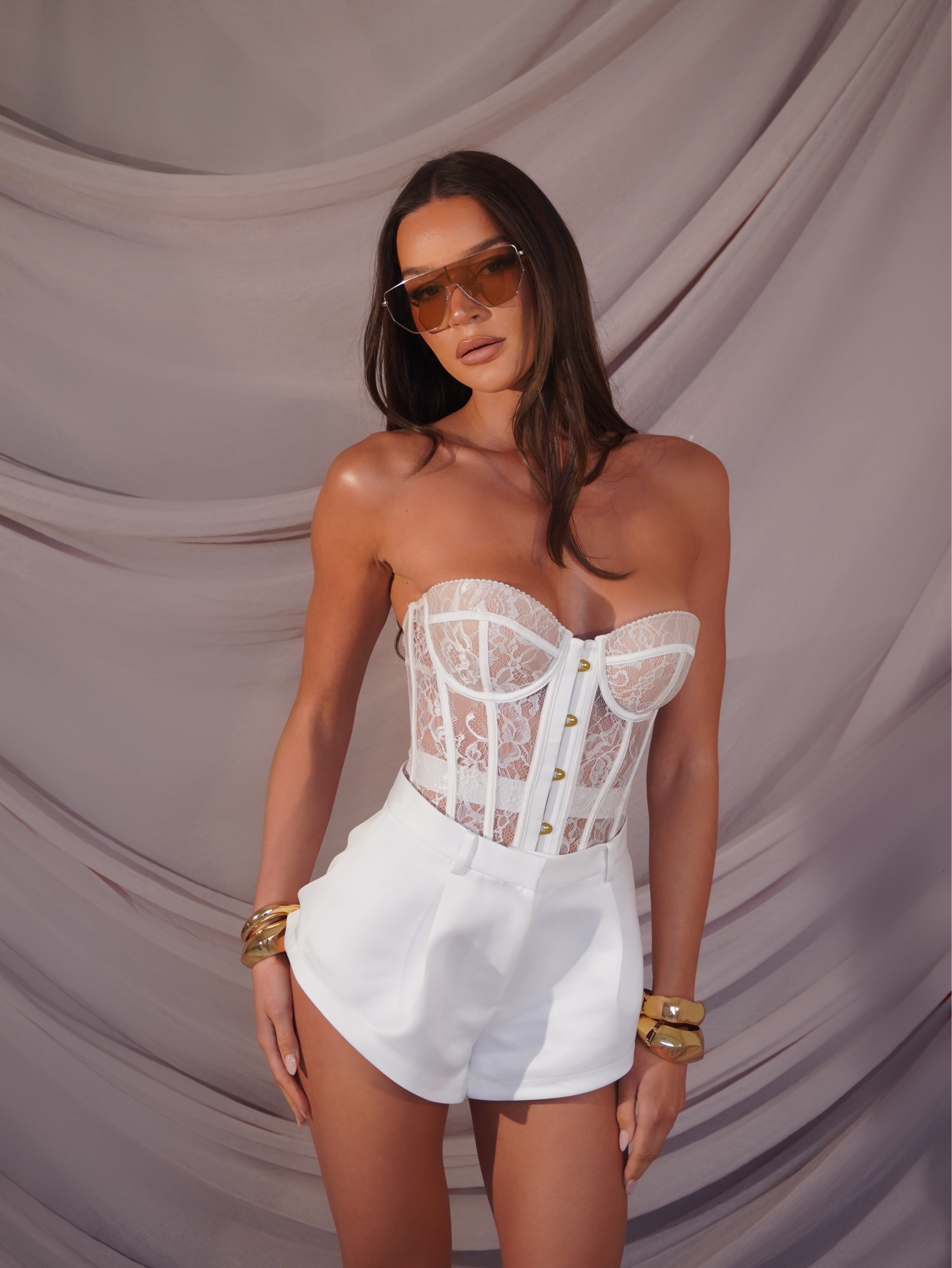 Siren Corset White