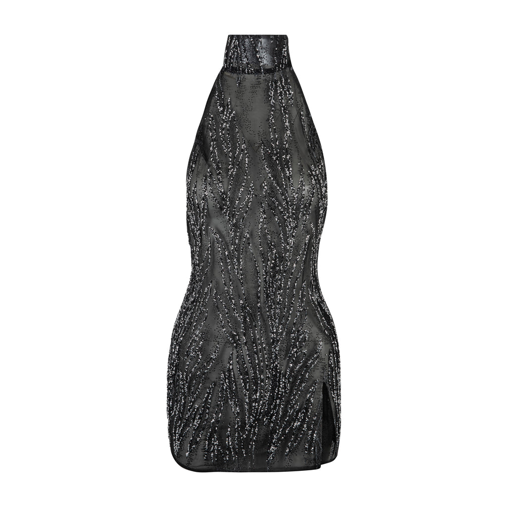 Martini Embellished Dress Black
