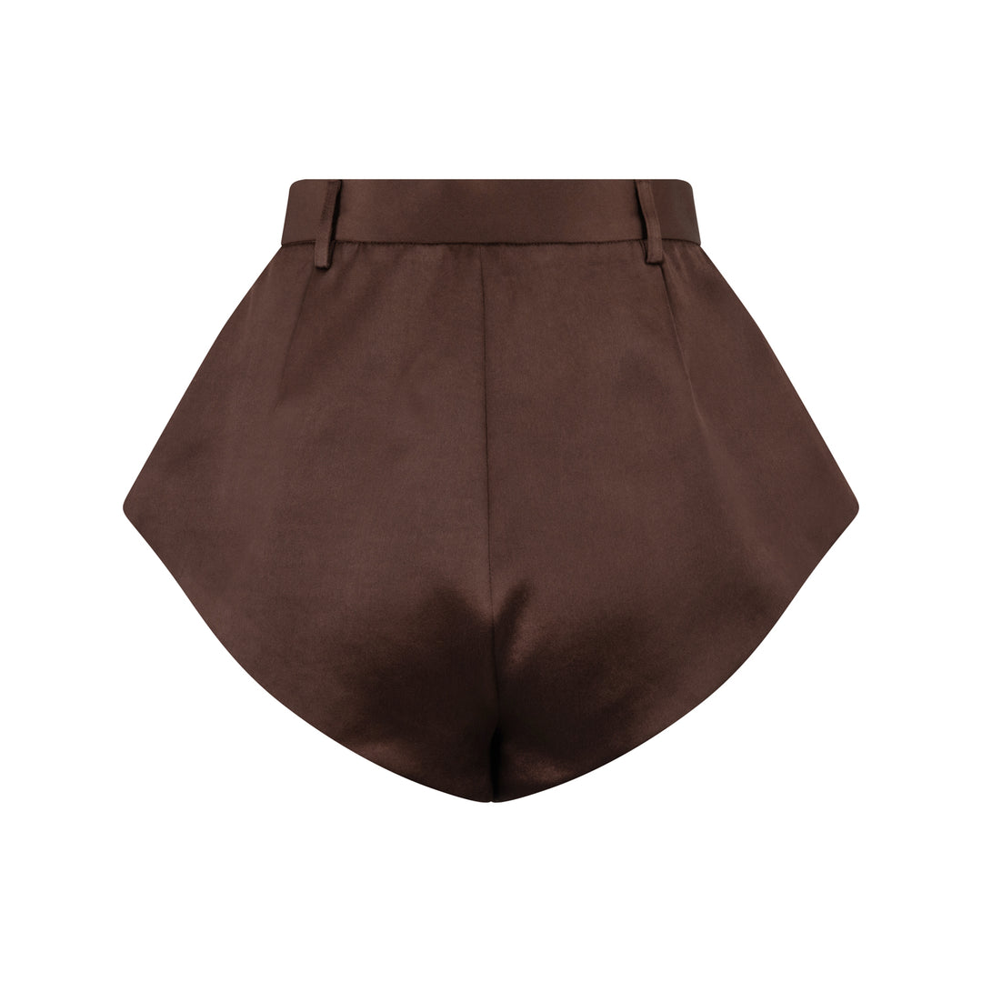 Adorn Tailored Shorts Chocolate
