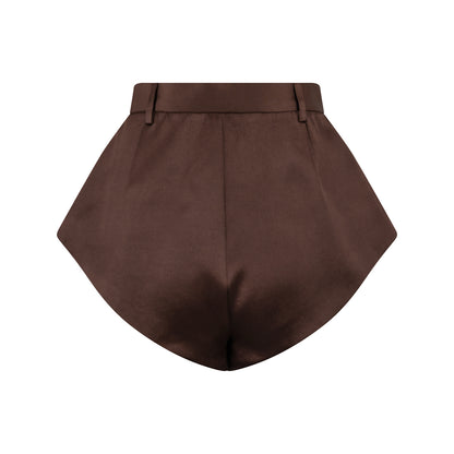 Adorn Tailored Shorts Chocolate (Pre - order)