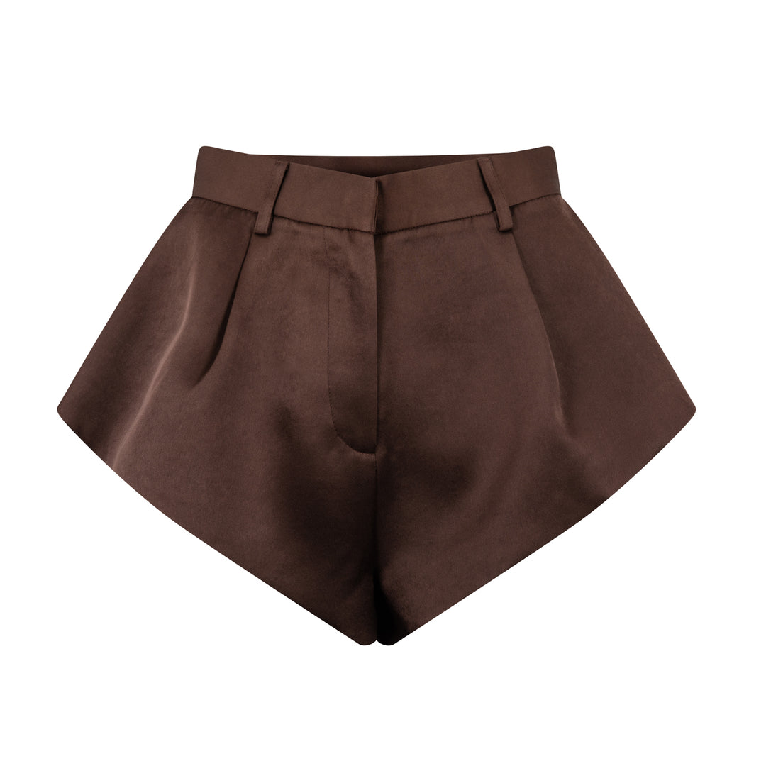 Adorn Tailored Shorts Chocolate