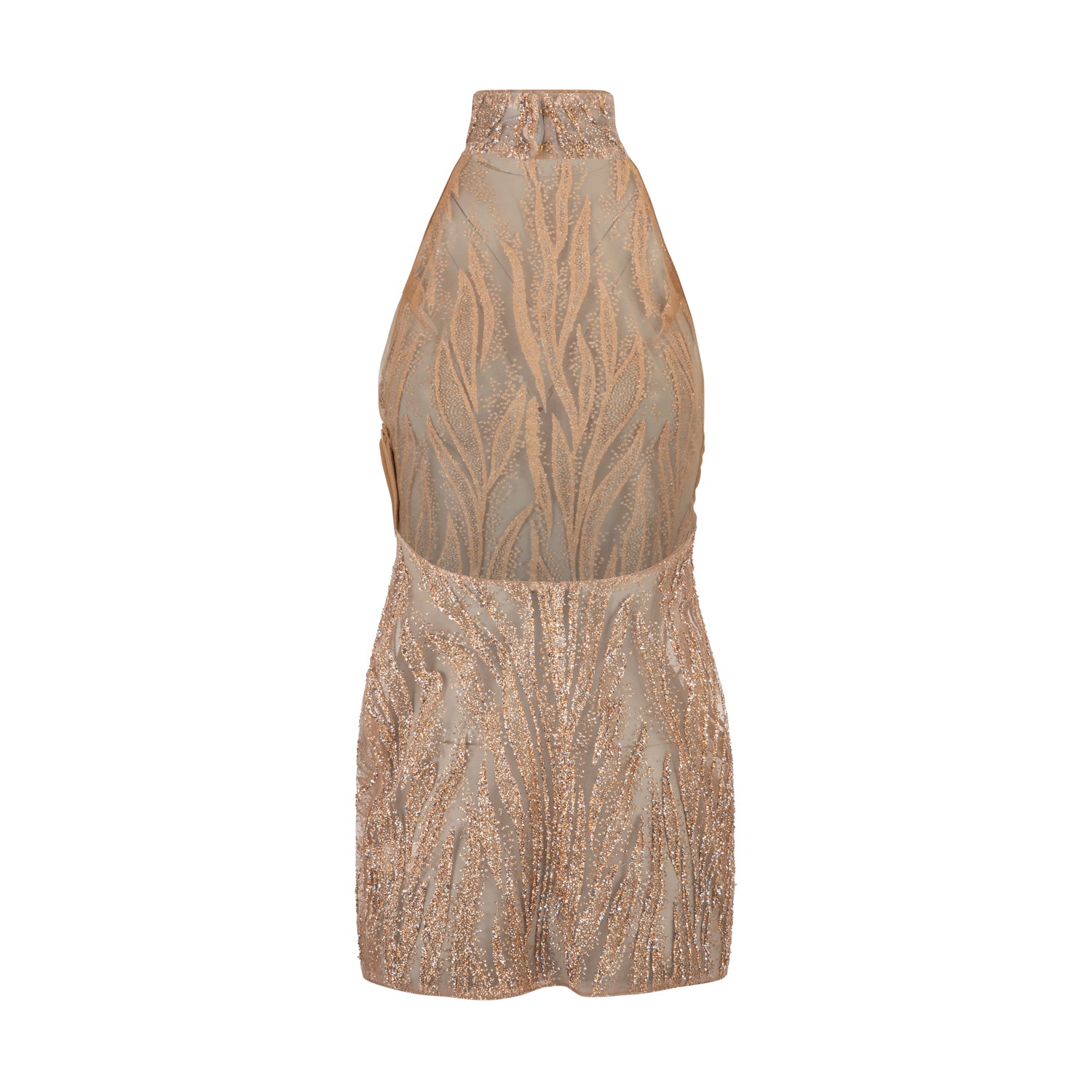 Martini Embellished Dress Gold