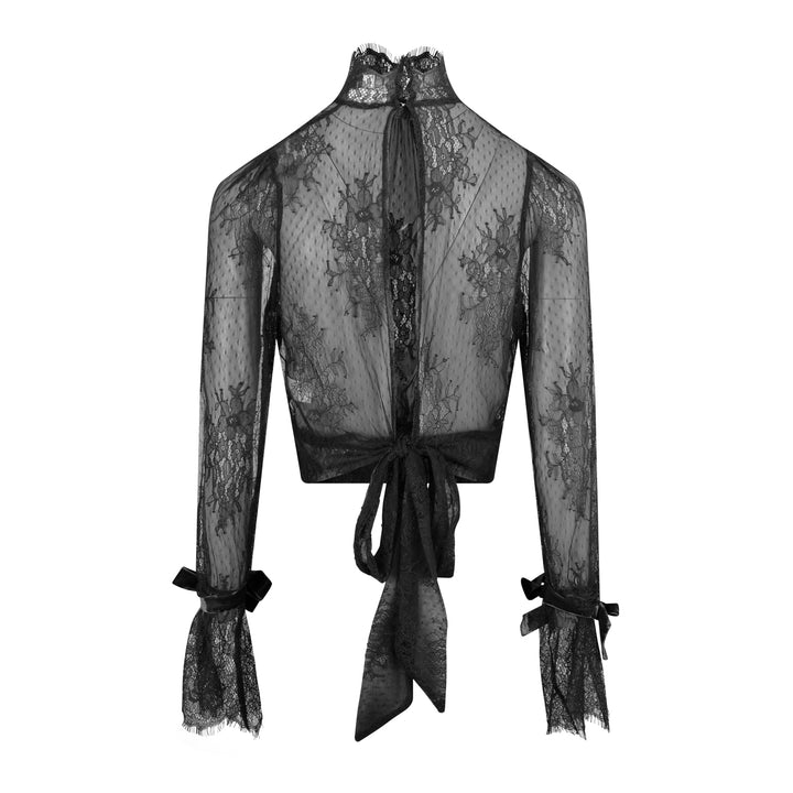 Ella Lace Blouse Black