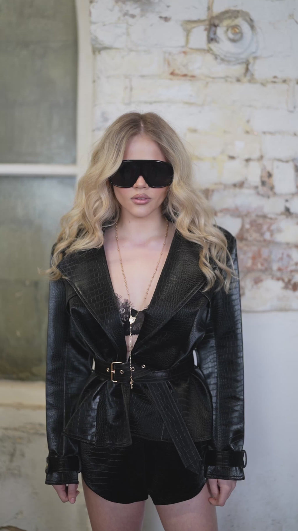 Power Leather Jacket | Black