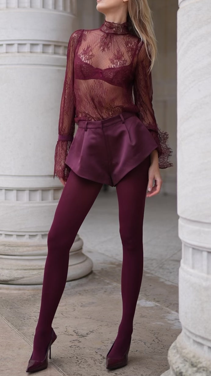 Adorn Shorts | Burgundy