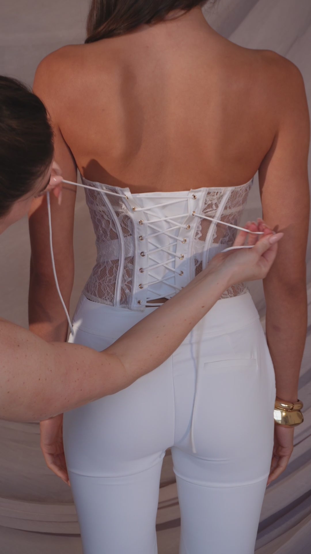 Siren Corset White
